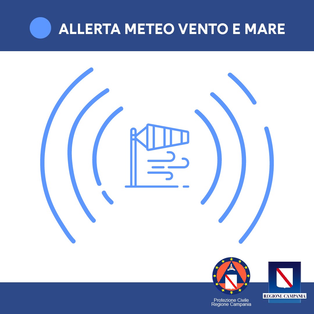 Vento: È allerta in Campania dalle 16 di oggi