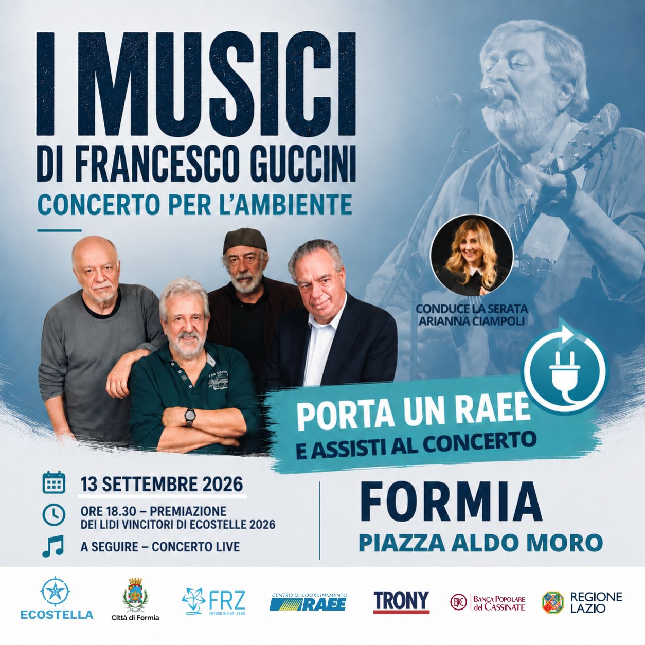 Eco Stelle: i Musici di Guccini in concerto a Formia