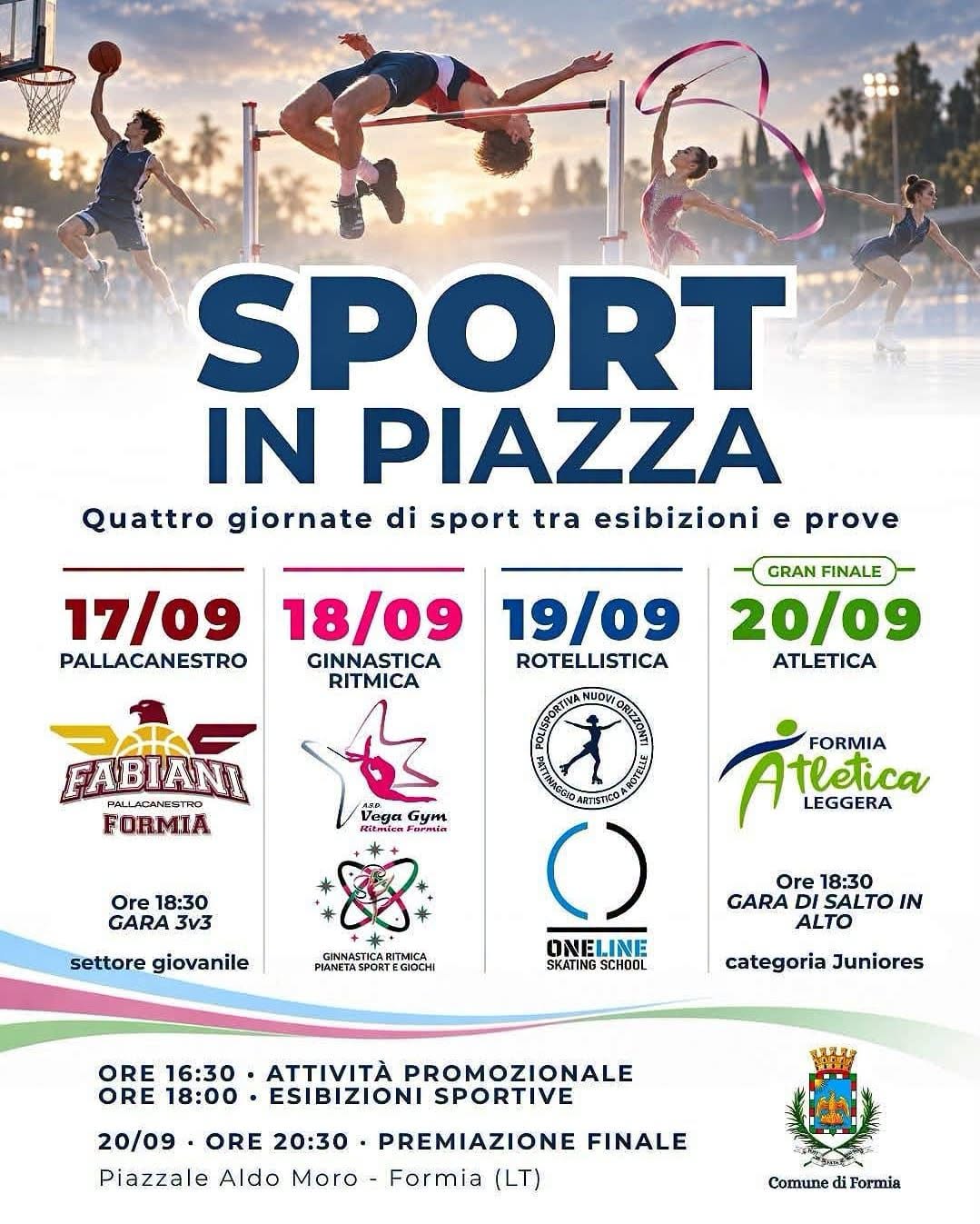 Sport in Piazza: a Formia una 4 giorni di eventi-spettacolo