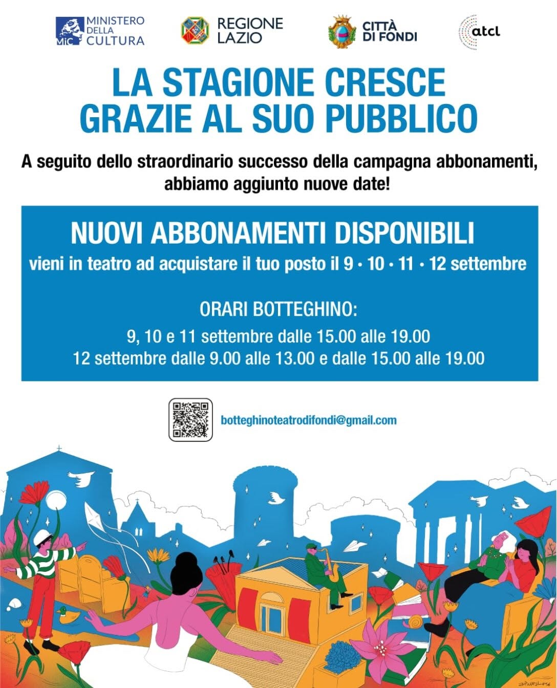 Teatro: via campagna abbonamenti del Città di Fondi "Nino Canale"