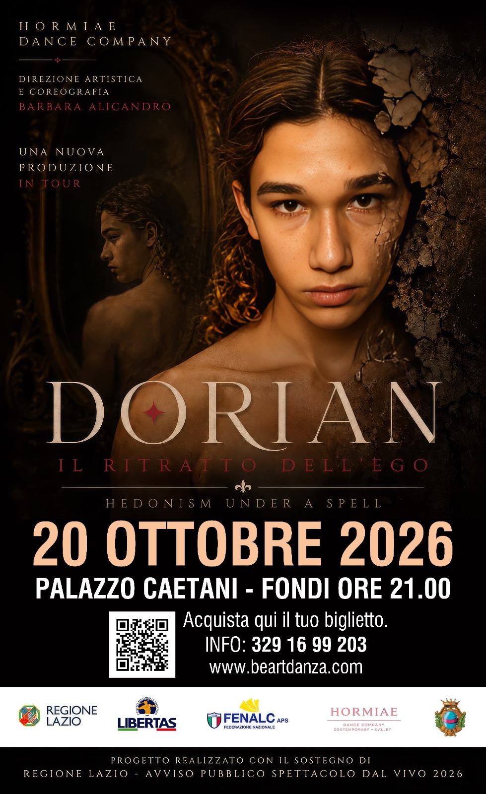 Dorian-Ritratto dell'Ego: in scena a Palazzo Caetani Fondi