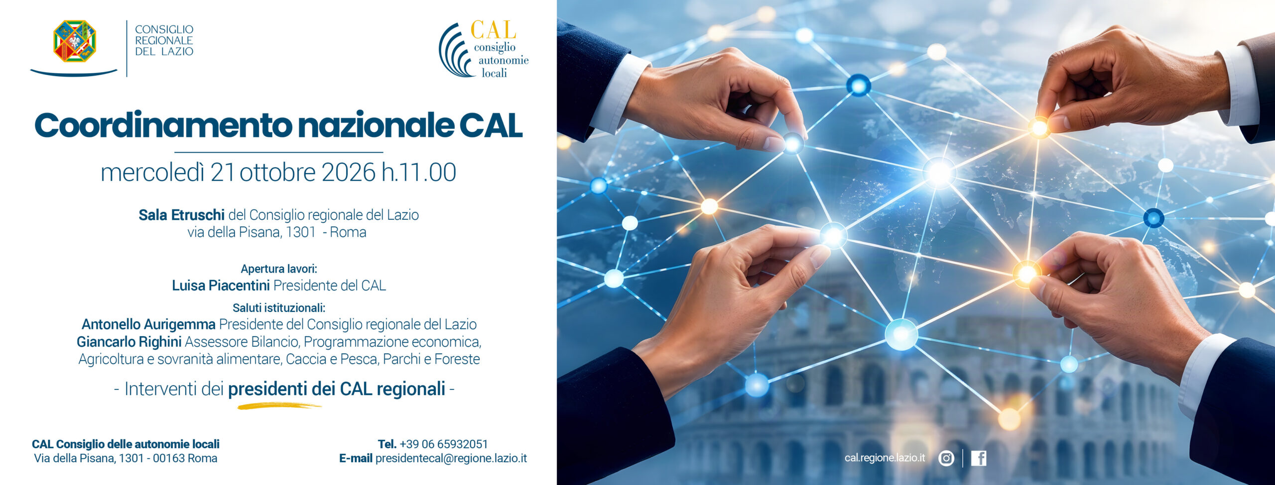 Autonomie locali: il 21 ottobre confronto a Roma