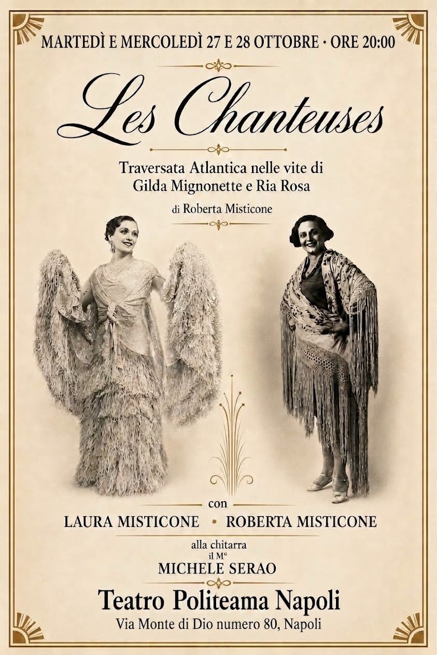 Teatro: Les Chanteuses in scena al Politeama di Napoli