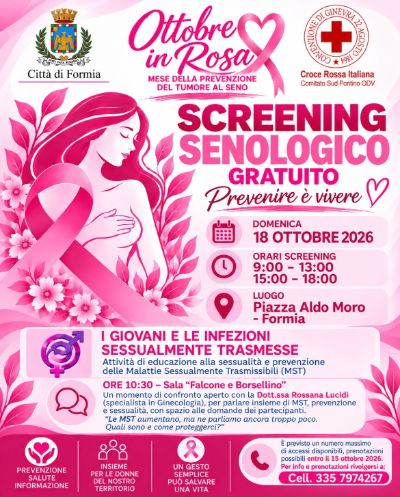 Ottobre in Rosa: screening senologici gratuiti a Formia